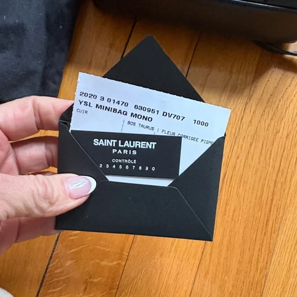 Saint Laurent YSL Black Chevron Quilted Leather Shoulder Bag with Gold Monogram - Picture 7 of 15